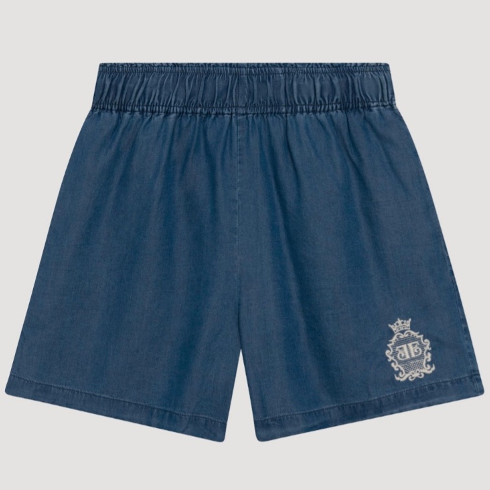 Chambray Crest Shorts EllandEmm